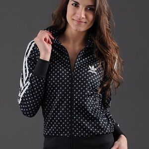 Adidas Originals Firebird Track zip up medium zips print